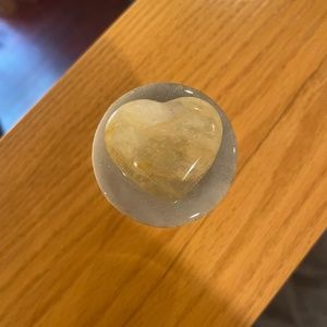 Spice jar with crystal and resin art